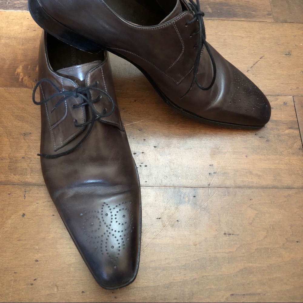 Massimo Emporio Men’s Leather Dress Shoe - Picture 1 of 7